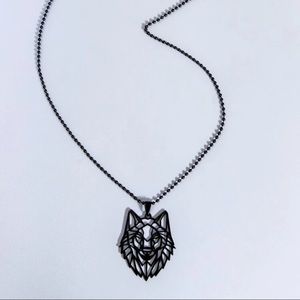 🐺 Wild Wolf Head Ball Chain Necklace 🐺